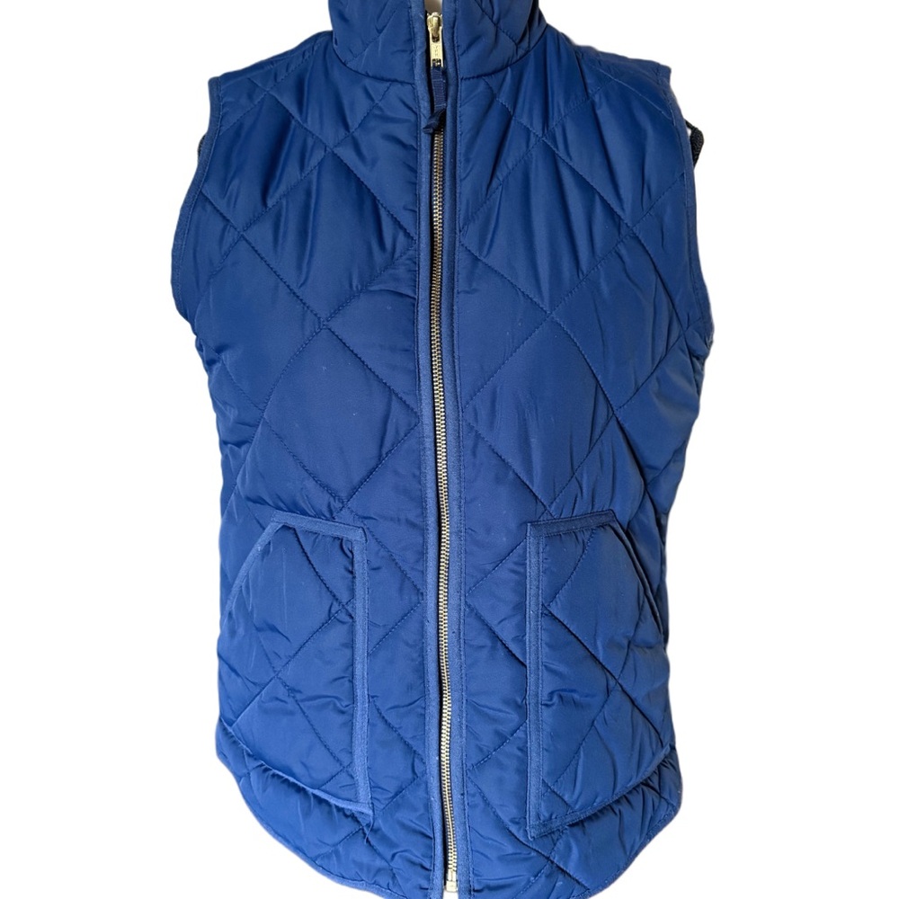 J Crew Women’s S Blue Quilted Vest